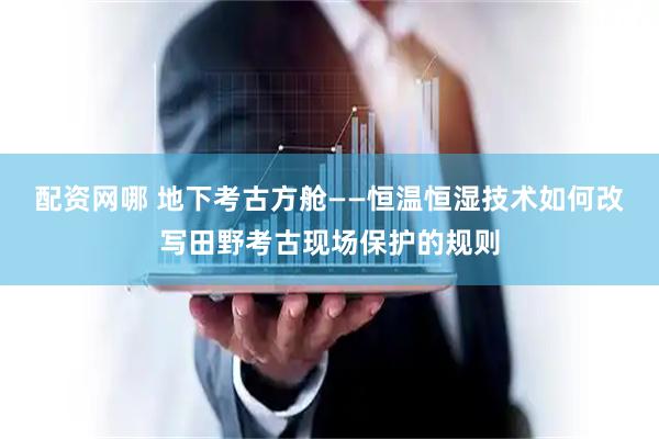 配资网哪 地下考古方舱——恒温恒湿技术如何改写田野考古现场保护的规则